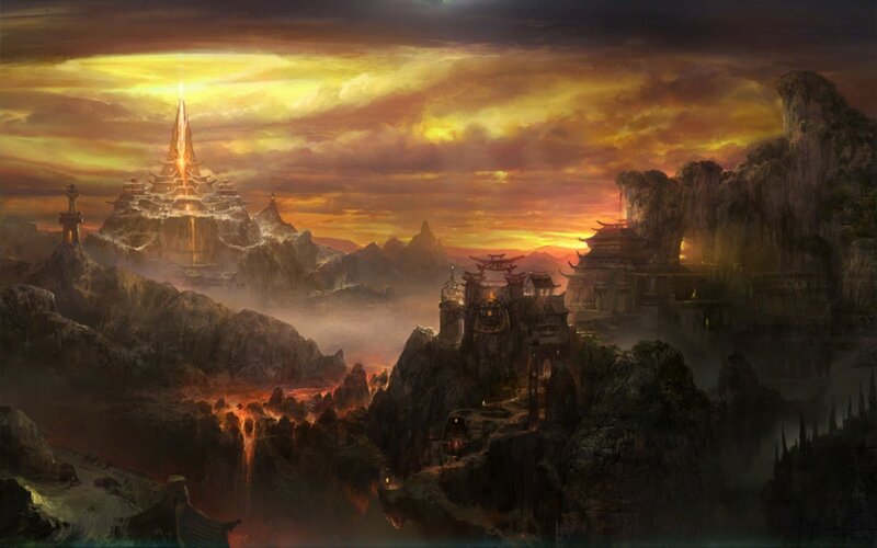 Ancient Temple Complex — Orange