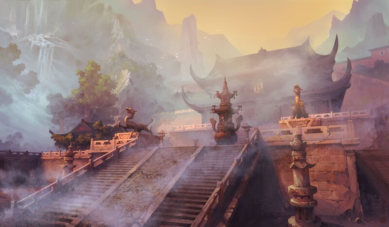 Ancient Temple Complex — Yellow