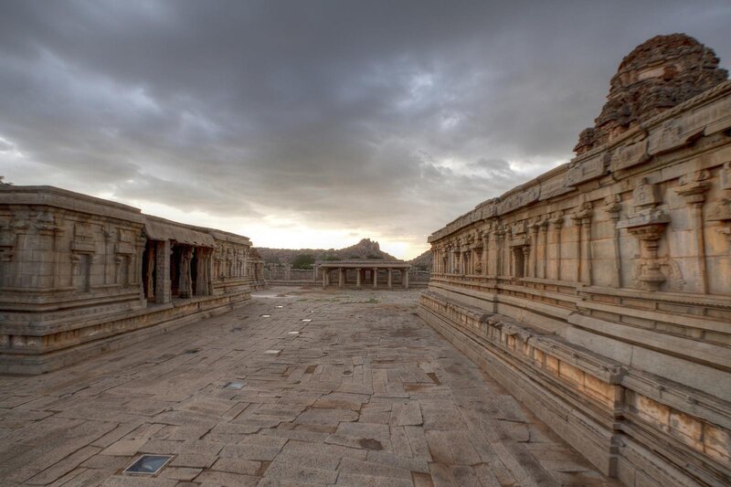ancient temple courtyard