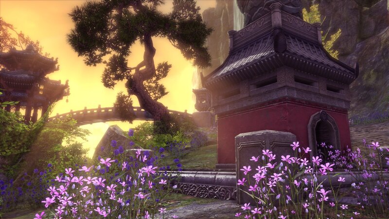 Ancient Temple Garden — Purple
