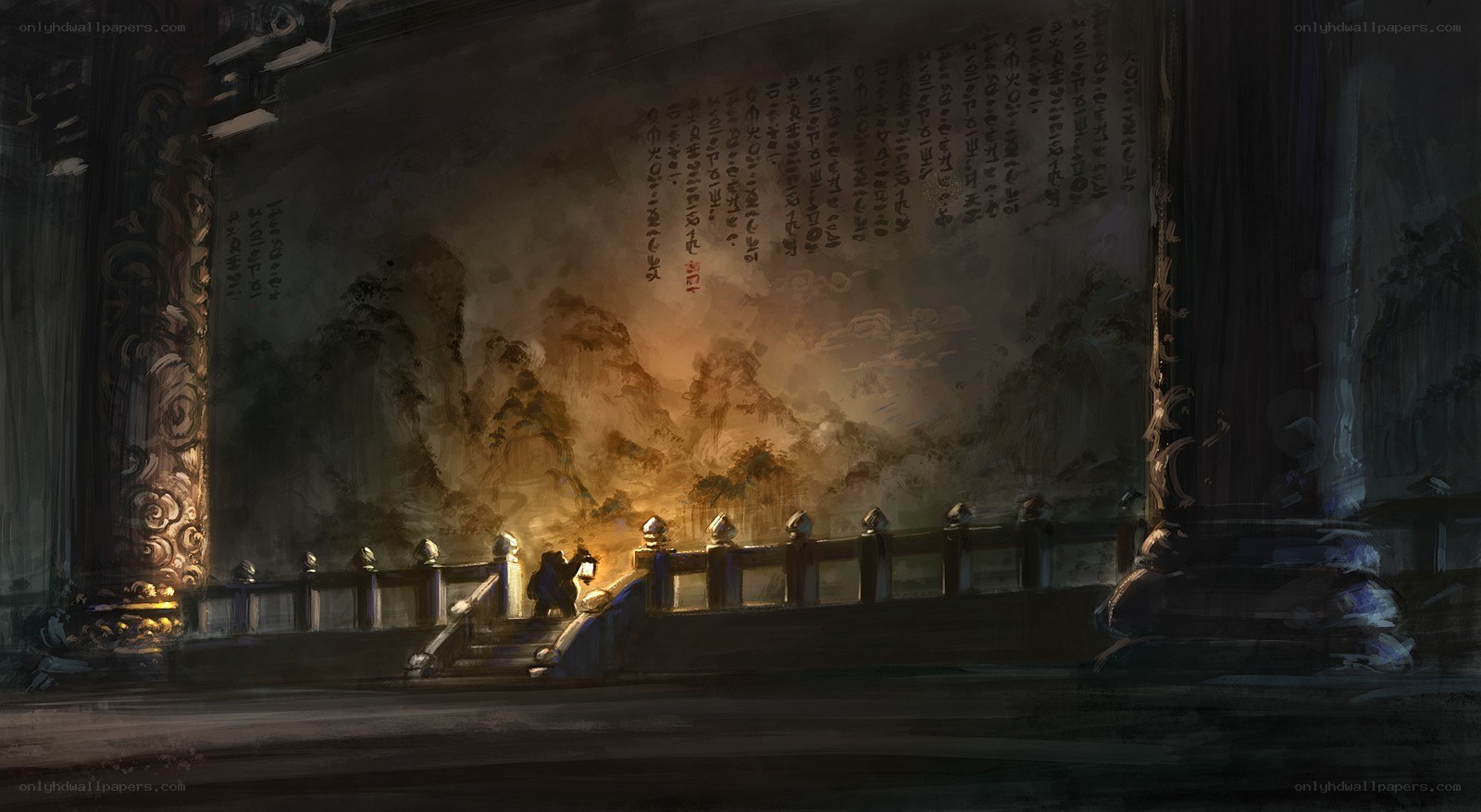 ancient temple hall
