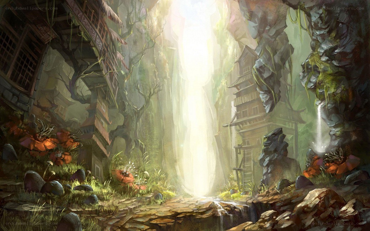 ancient temple in a canyon