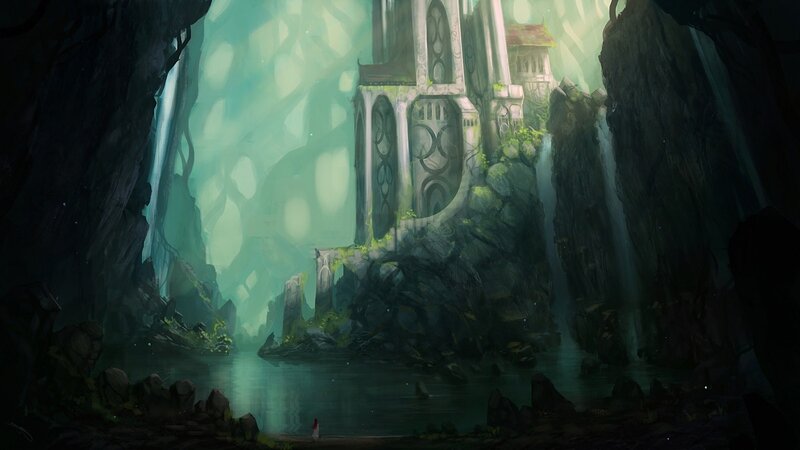 ancient temple in a cave
