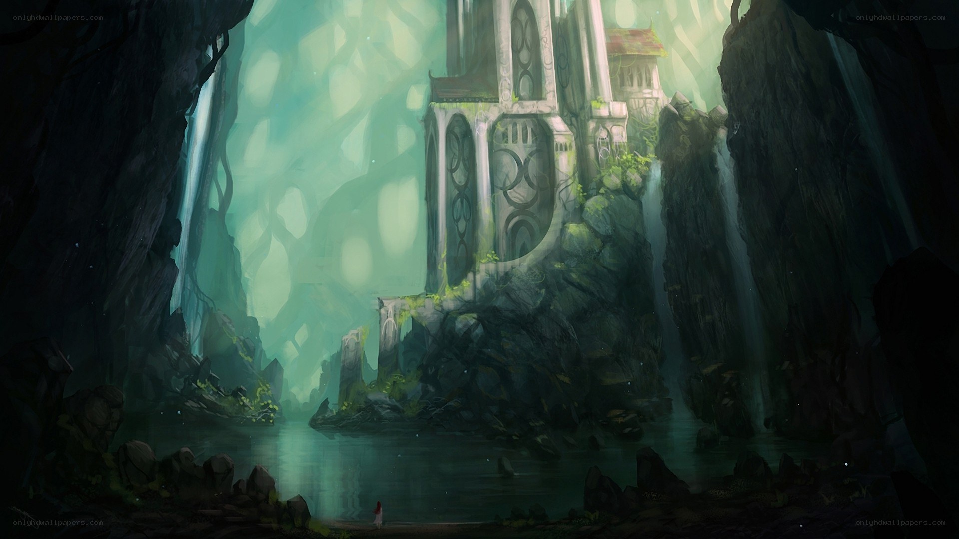 ancient temple in a cave