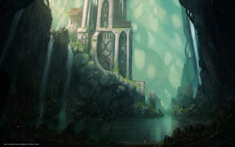 ancient temple in a cave