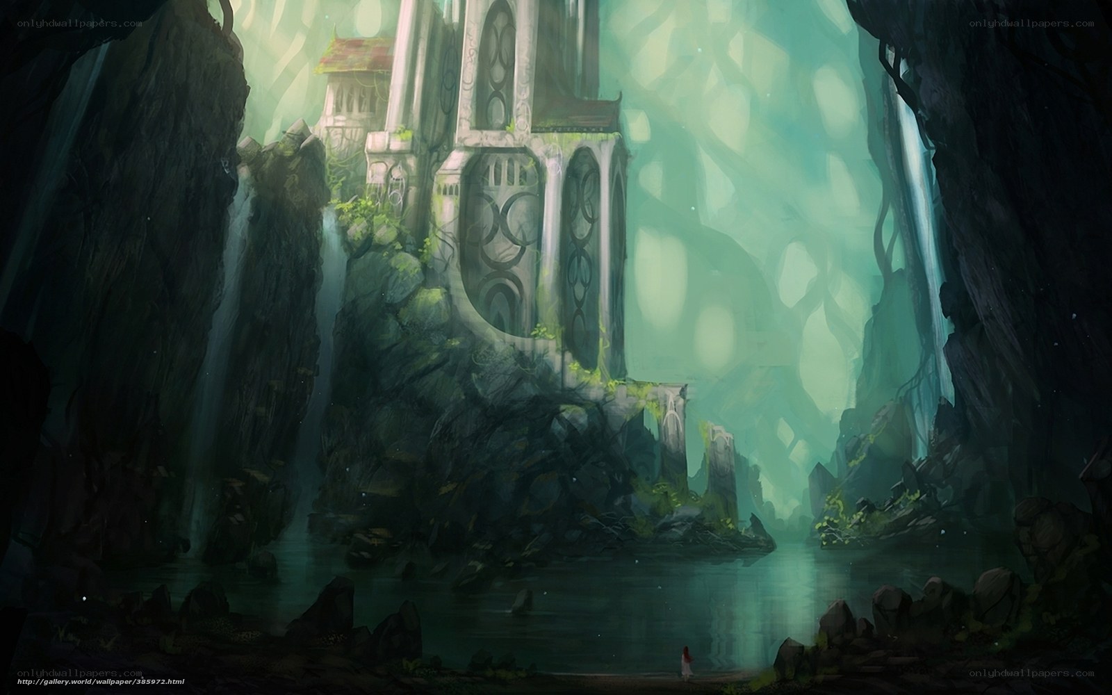 ancient temple in a cave