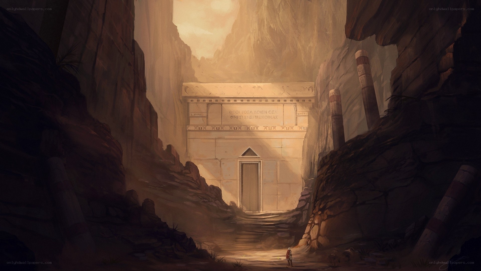 ancient temple in canyon
