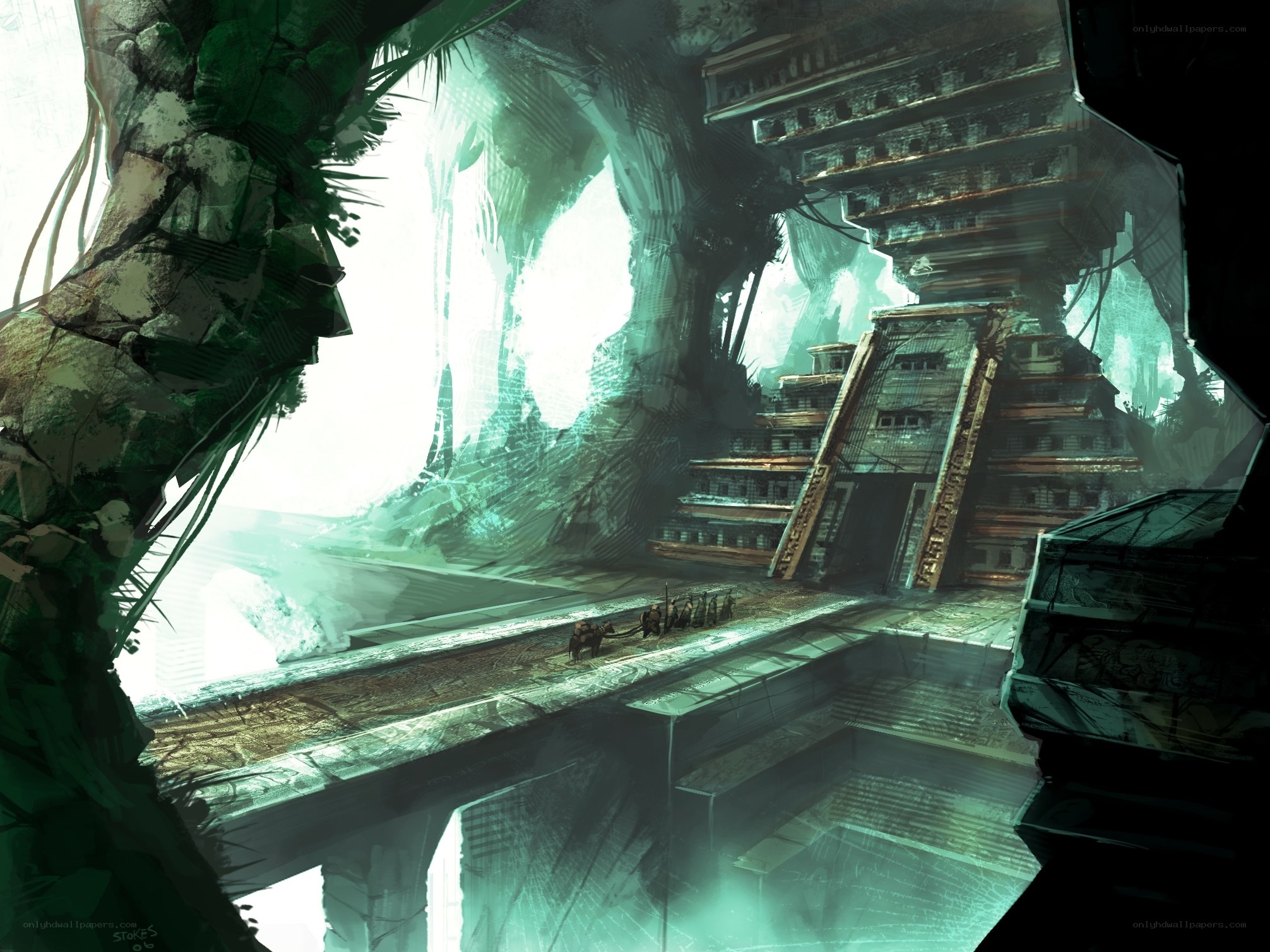 ancient temple in jungle
