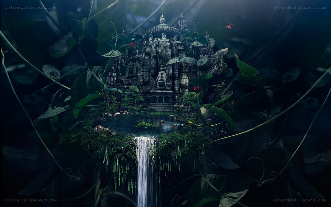 ancient temple in jungle