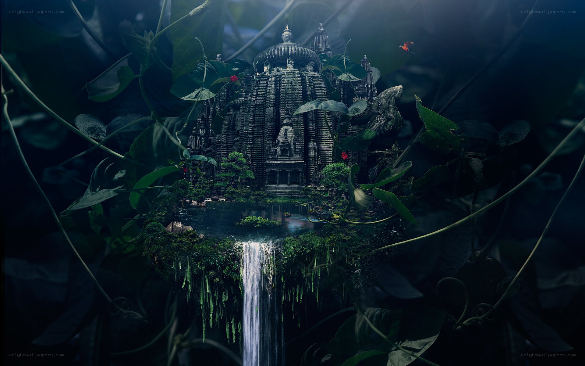 ancient temple in jungle