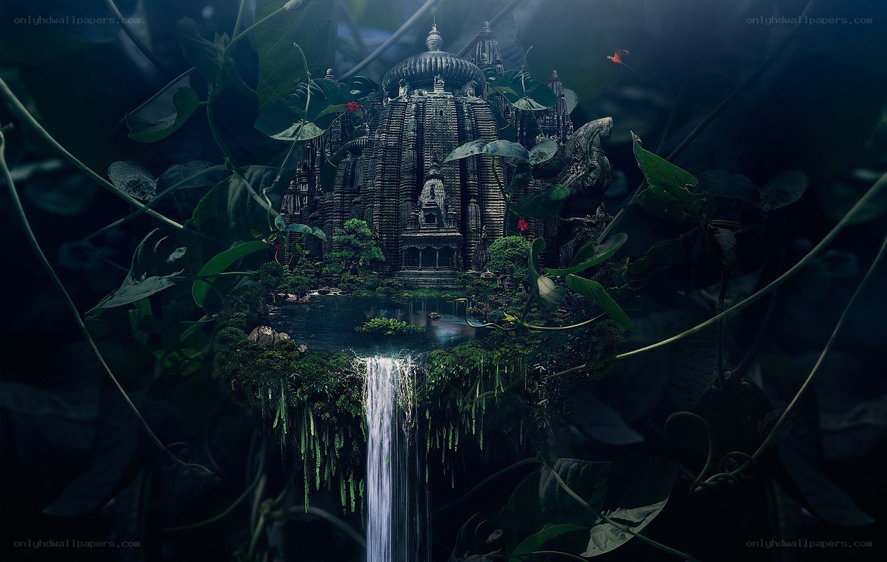 ancient temple in jungle