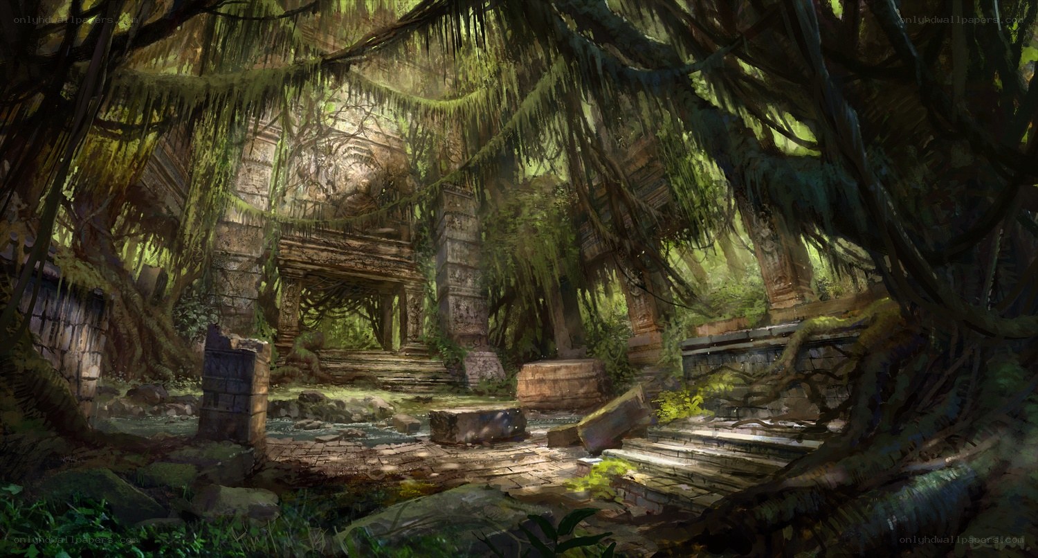 ancient temple in jungle