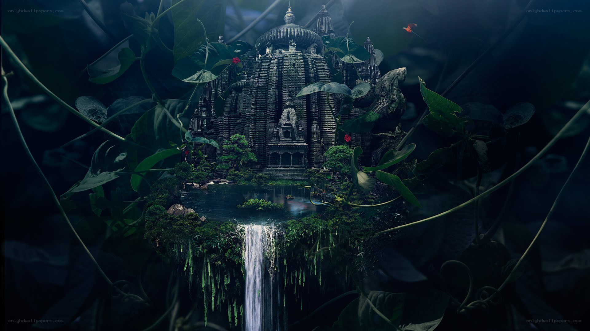 ancient temple in jungle