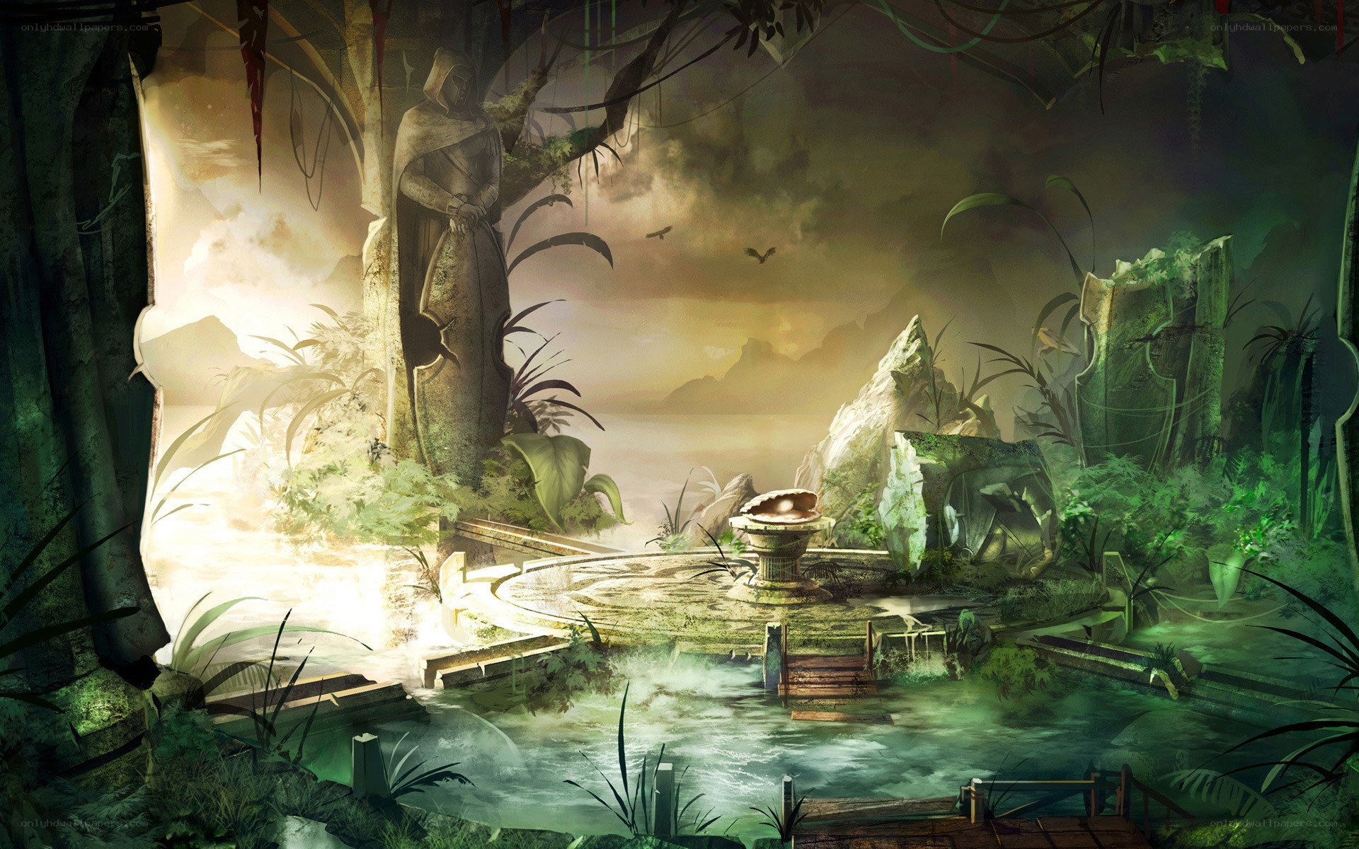 ancient temple in jungle