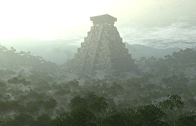 ancient temple in jungle
