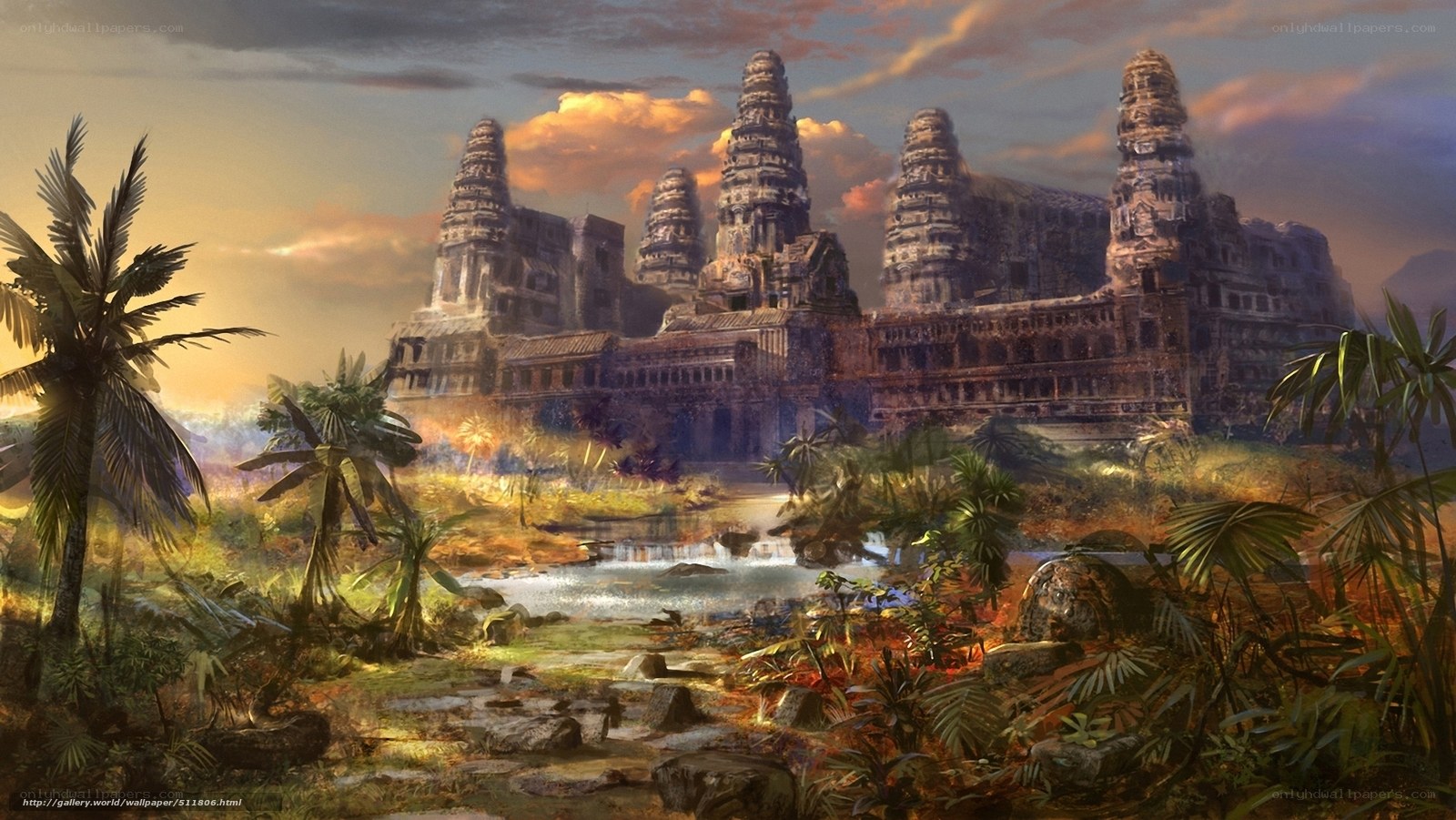 Ancient temple in jungle