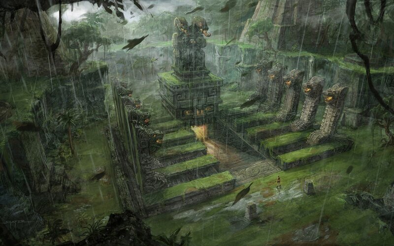 ancient temple in jungle