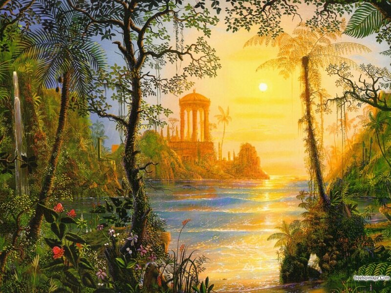 Ancient Temple in Jungle — Yellow