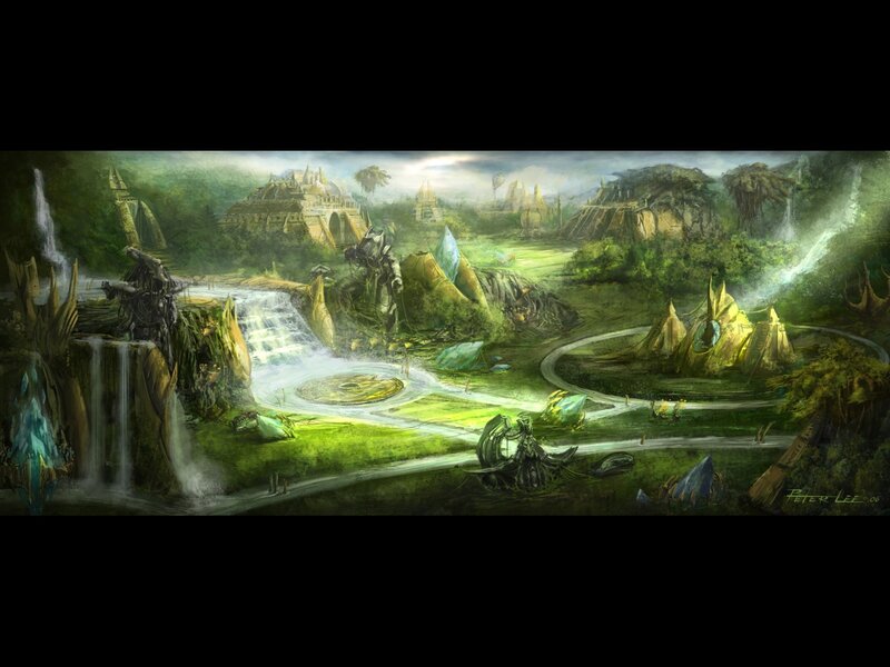 ancient temple in lush jungle