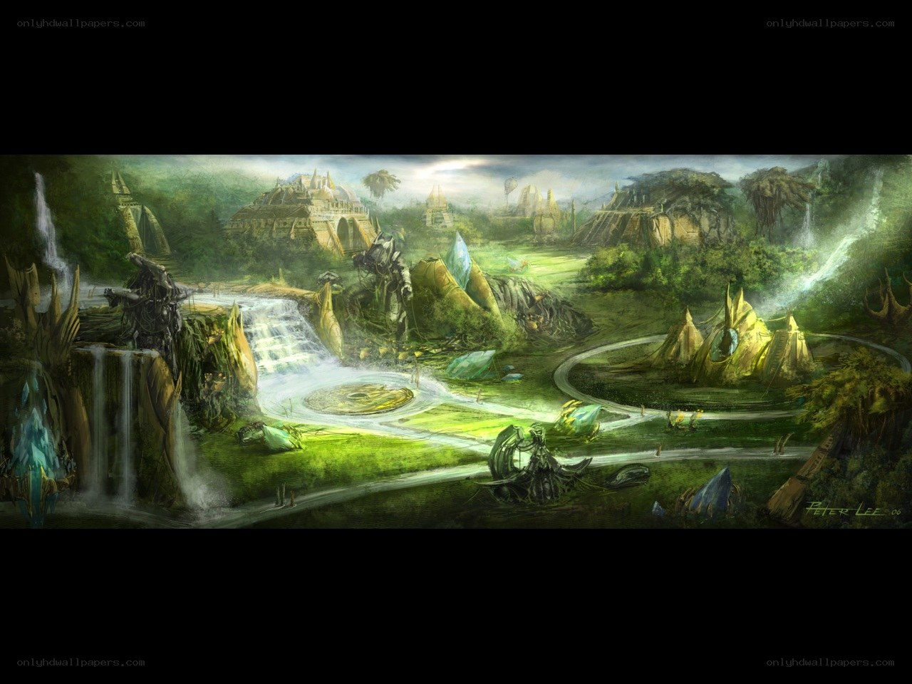 ancient temple in lush jungle