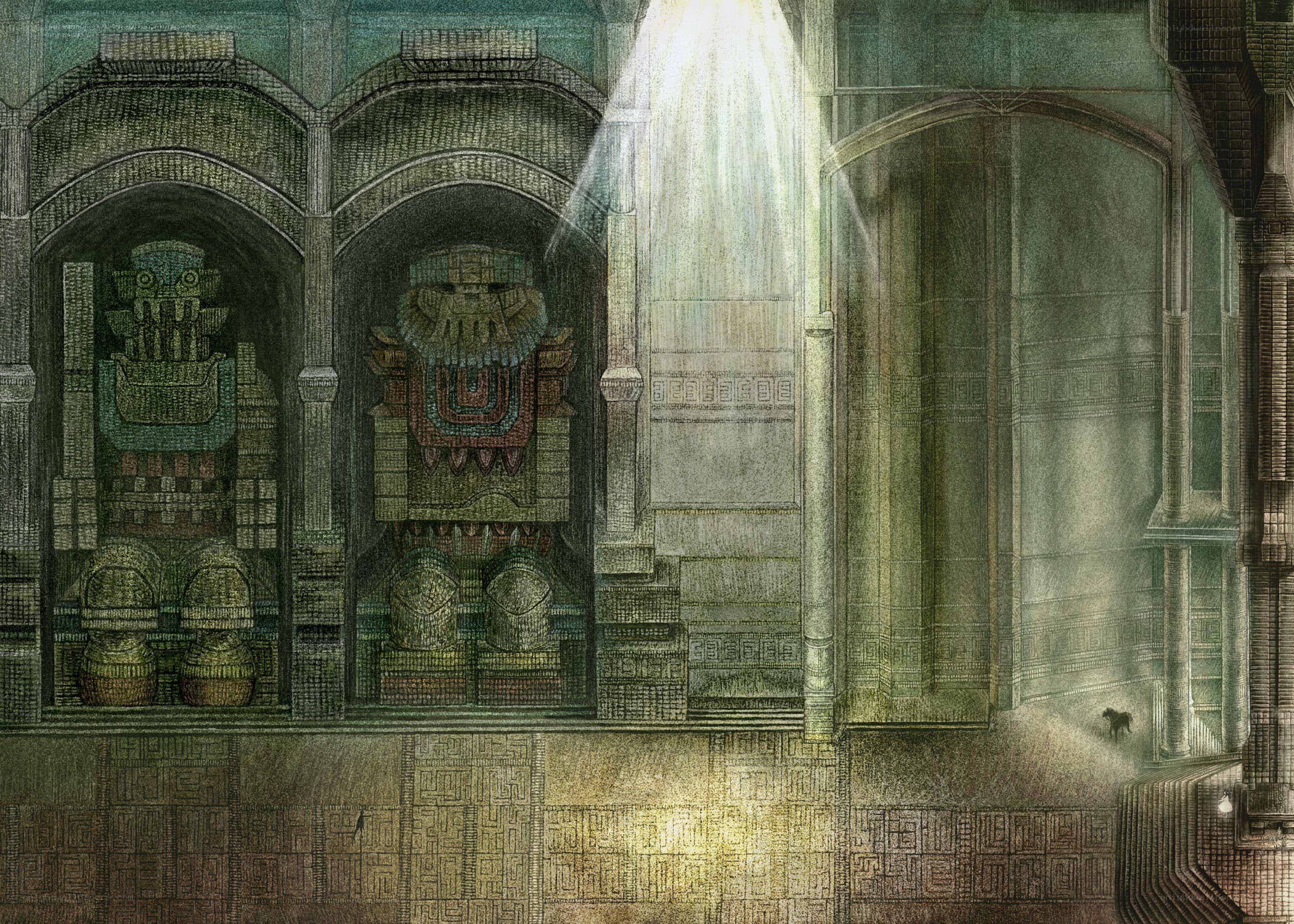 ancient temple interior