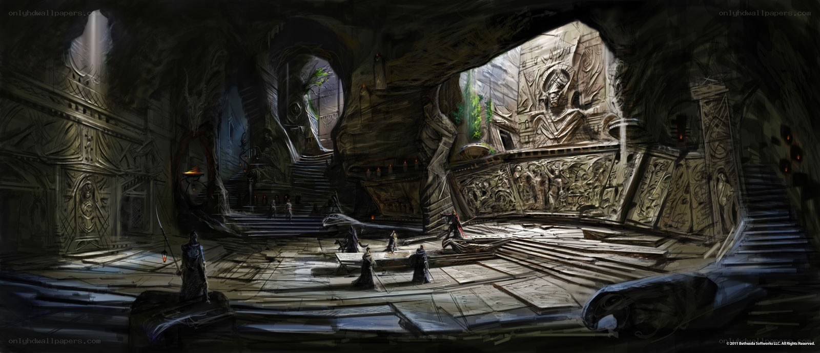 ancient temple interior