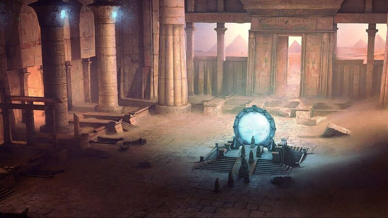 Ancient Temple Interior — Brown, Dramatic