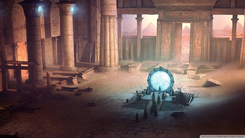 Ancient Temple Interior — Brown