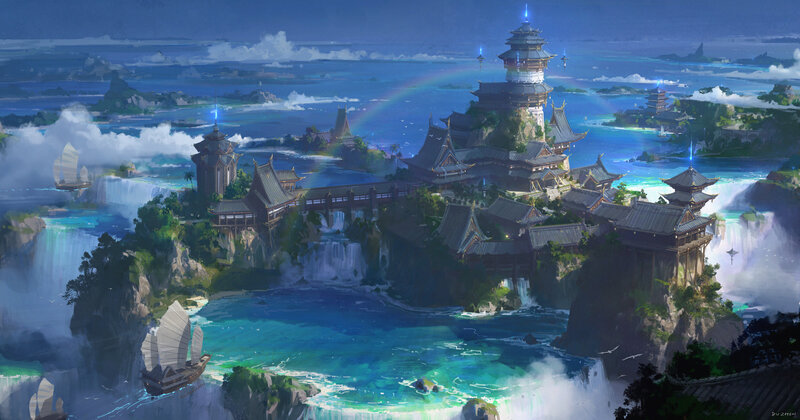 Ancient Temple Island