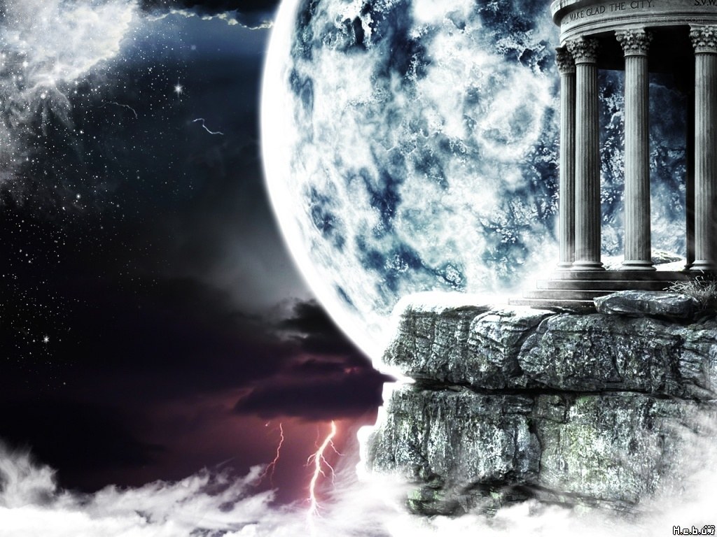 Ancient temple on a cliff