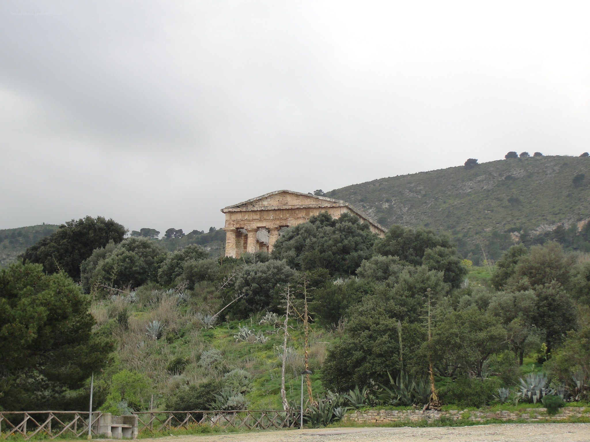 ancient temple on a hill