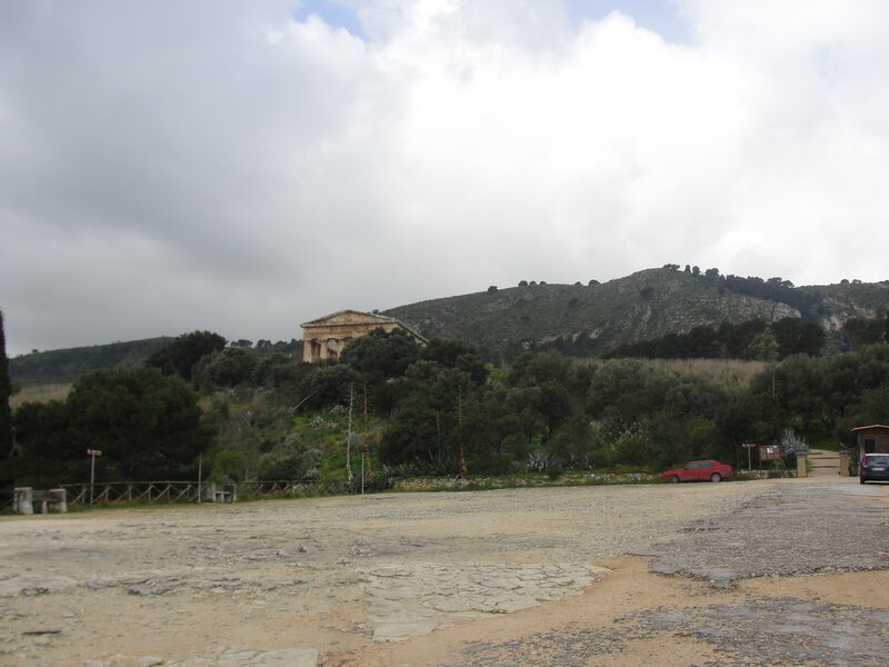 ancient temple on a hillside