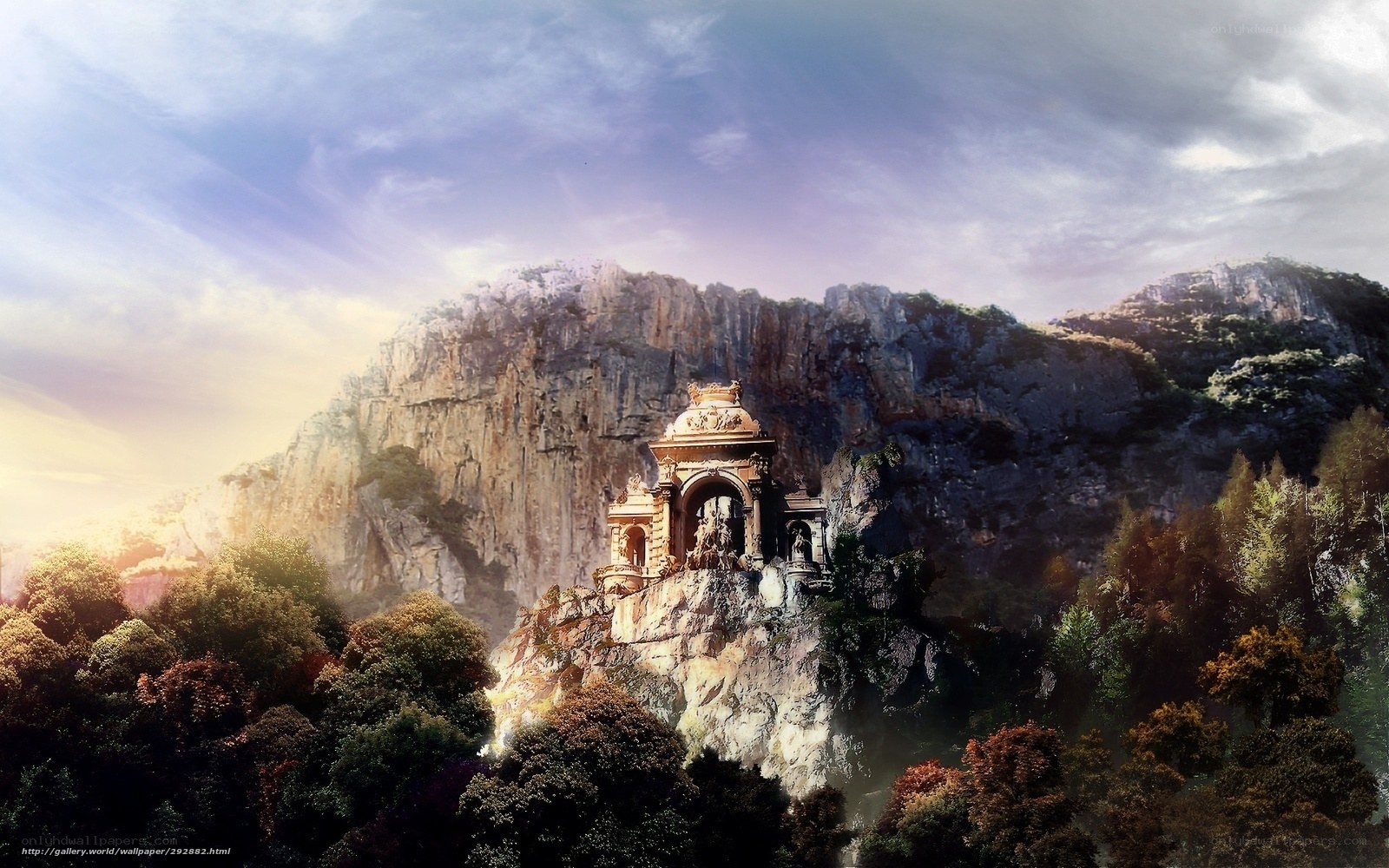 Ancient temple on a mountain