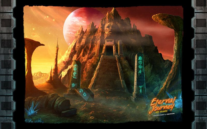 Ancient Temple on Alien Planet — Orange