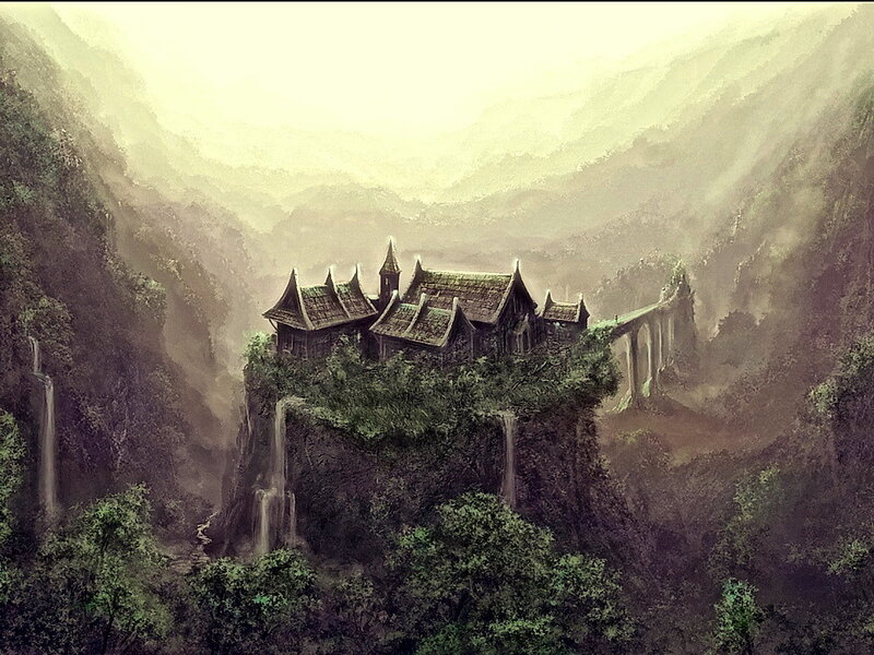 Ancient Temple on Cliff