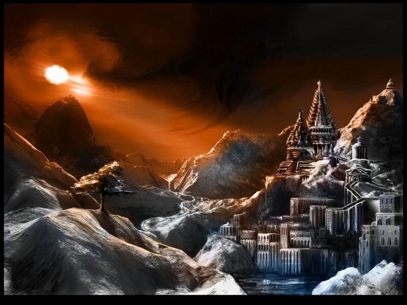 Ancient Temple on Mountain