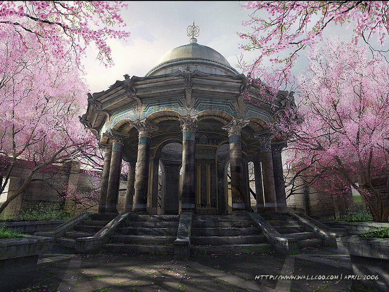 Ancient Temple Pavilion