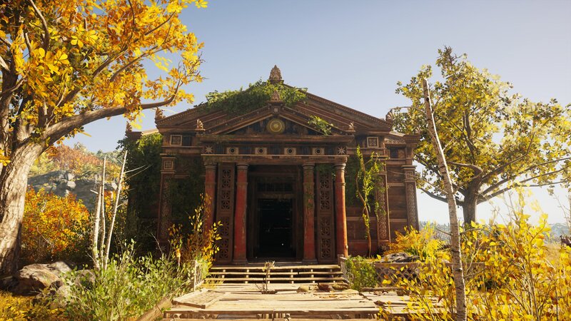 Ancient Temple Ruin — Yellow