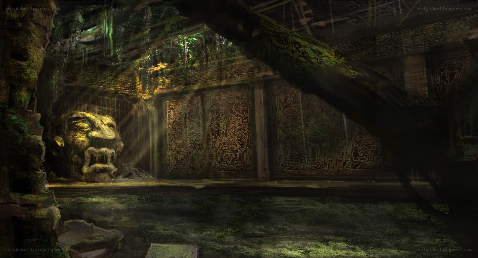 ancient temple ruin