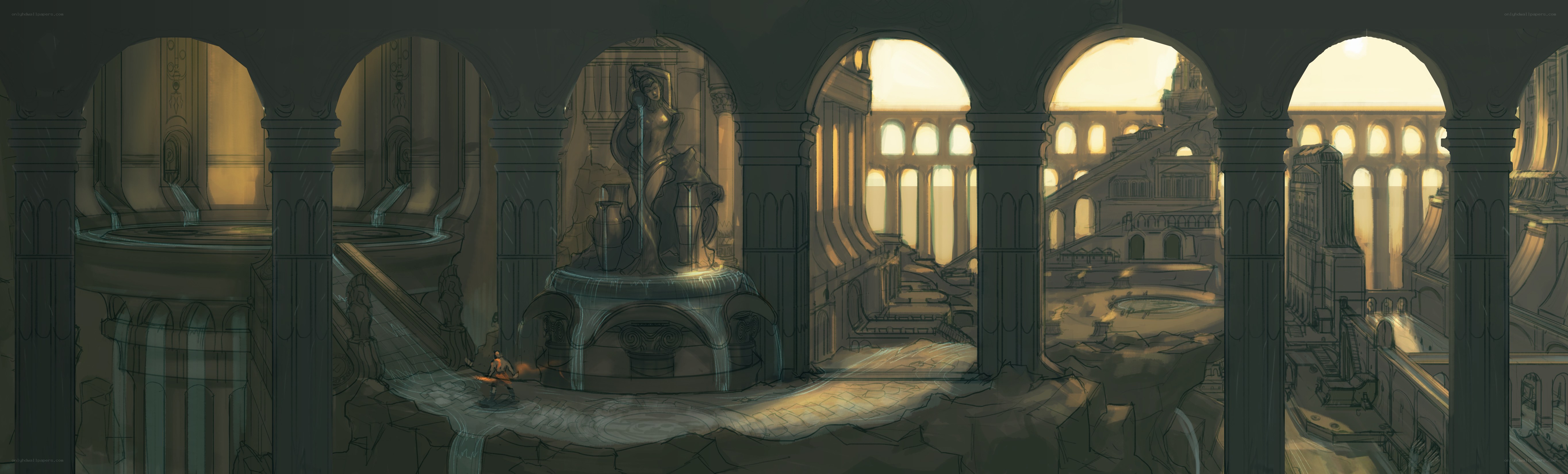 ancient temple ruins