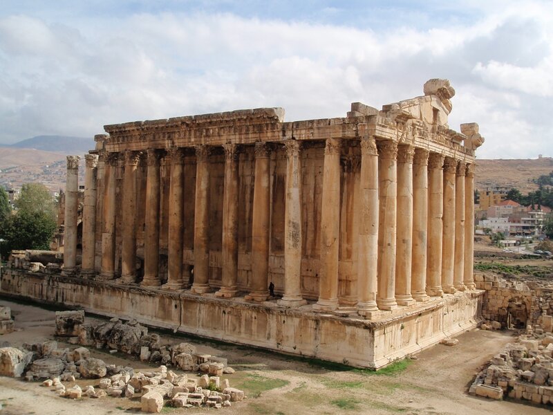 Ancient Temple Ruins — Beige, Historical