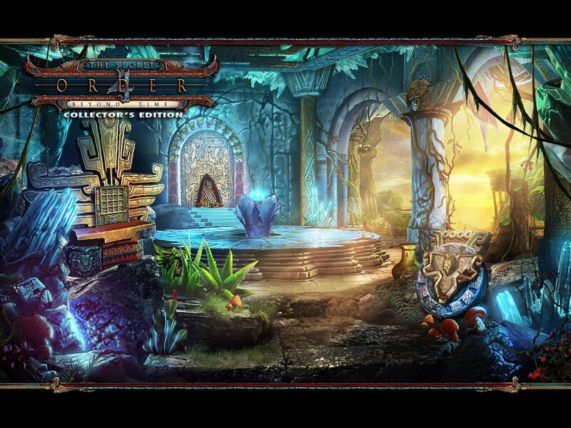 Ancient Temple Ruins — Blue, Mysterious, Sunset