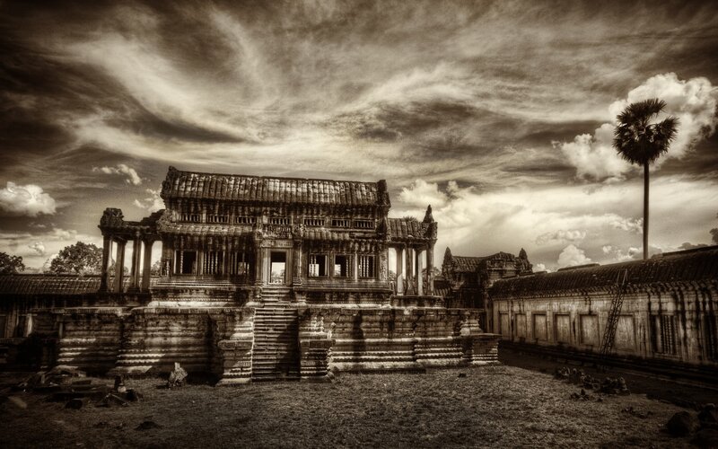 Ancient Temple Ruins — Brown