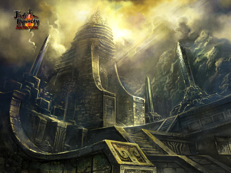 Ancient Temple Ruins — Gold