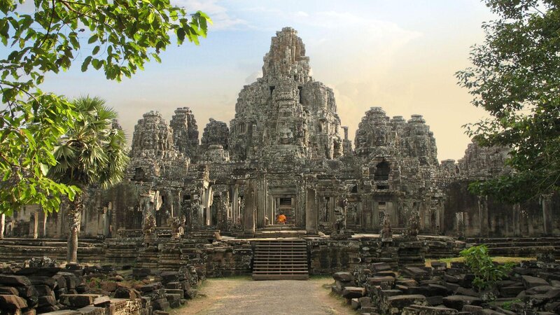 Ancient Temple Ruins — Gray, Serene