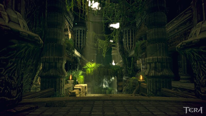 Ancient Temple Ruins — Green, Dark, Mysterious