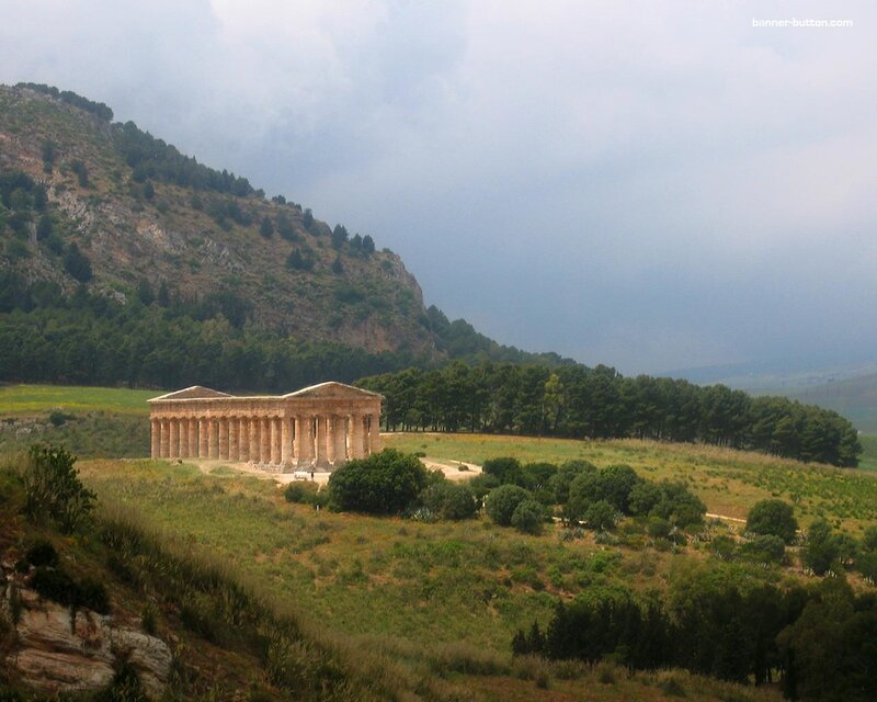 Ancient Temple Ruins — Green, Dramatic