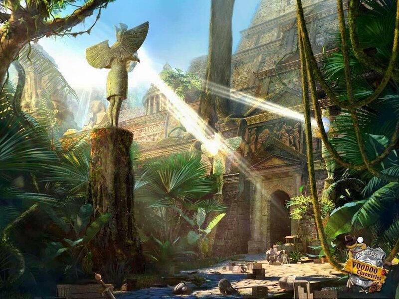 Ancient Temple Ruins — Green, Mysterious, Afternoon