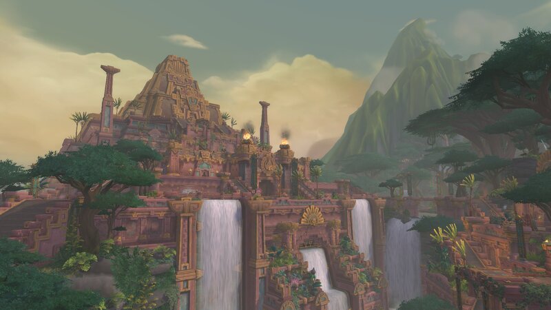 Ancient Temple Ruins — Green, Serene, Afternoon, 3d Render