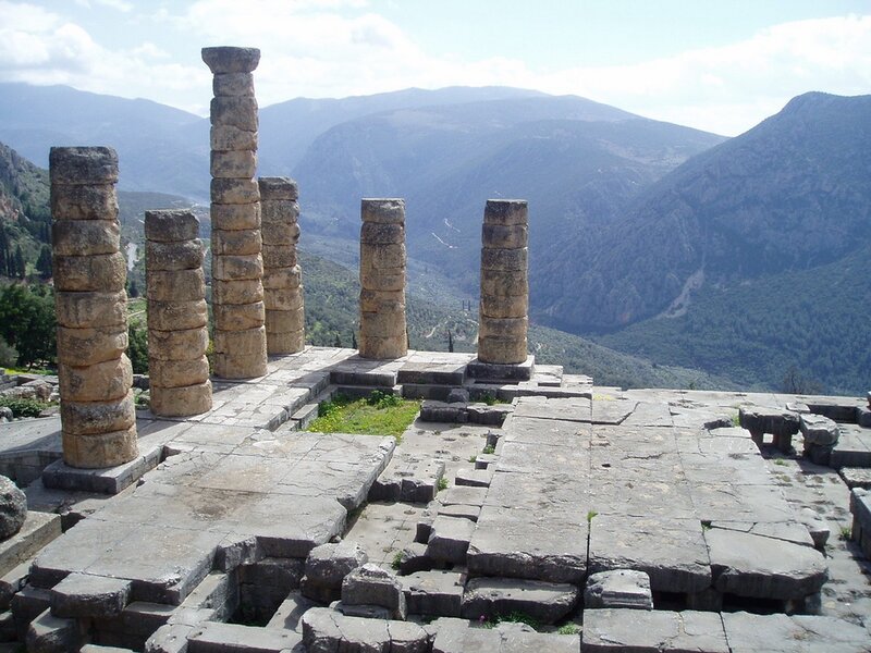 Ancient temple ruins in Greece